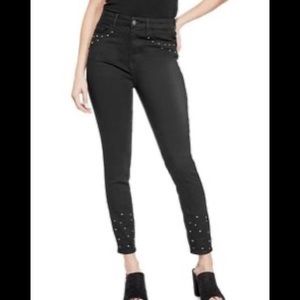GUESS pearl studded black jeans! BNWT